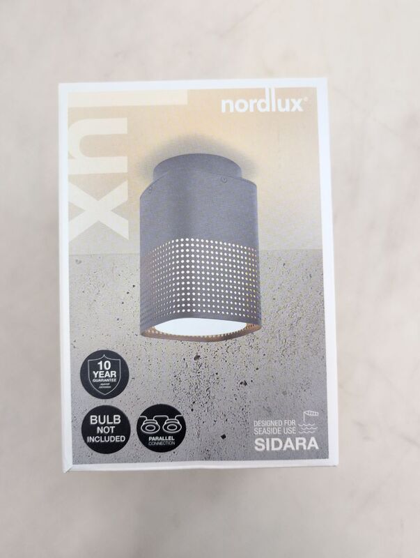Nordlux Deckenleuchte Außenleuchte Sidara anthrazit Lampe Leuchte 19x12cm - 5704924025754