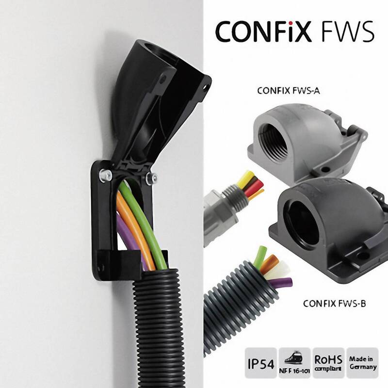 Icotek Kabeldurchführung gewinkelt Grau 1 St IP54 M25 67x63x41mm Flanschwinkel - 4251269317163