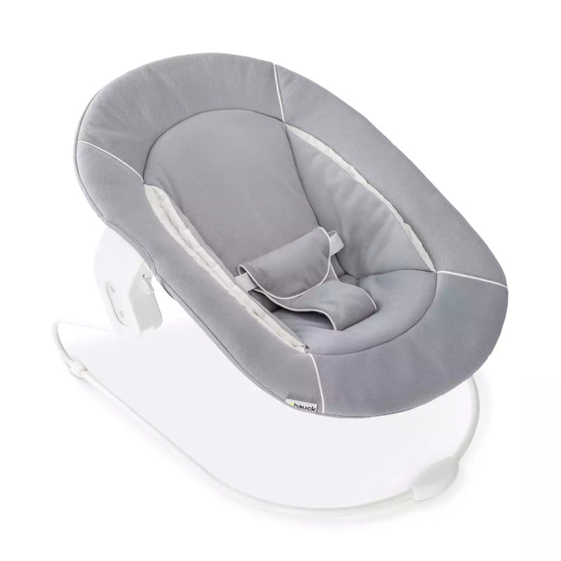 Hauck Bouncer 2 in 1 Babywippe ergonomisch Plüsch grau für Hochstuhl Alpha Beta - 4007923661970