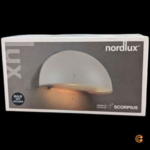 B-Ware Nordlux Scorpius Außenwandleuchte sandfarben Metall E14 IP33 20x20x10 cm