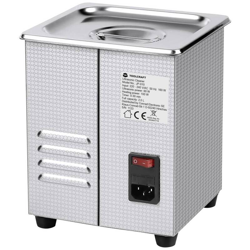 Toolcraft Ultraschallreiniger USC-200 Schmuckreiniger Heizung 160W Edelstahlkorb - 4064161294117