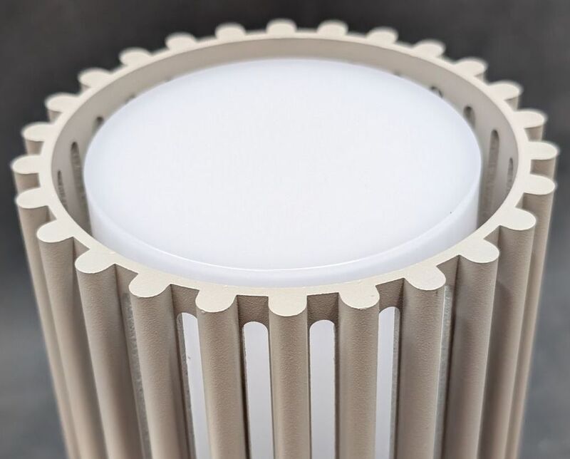 Lucande Außenwandleuchte Rivaro LED Gartenleuchte 2-flg beige IP65 E27 31cm - 4255830909757