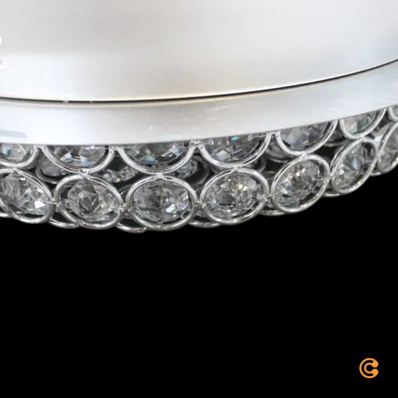 Filomena Deckenleuchte Deckenlampe LED Kristalloptik Glassteine Silber Chrom - 4251096548693