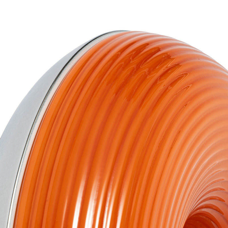 Lindby Tischlampe Wandleuchte Fjora LED dimmbar orange chrom Ø30cm 350Lumen - 4255830905506
