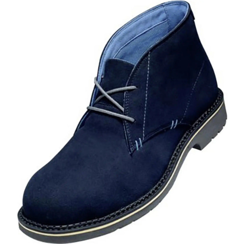 Uvex Sicherheitsstiefel S3 Größe 43 Blau mit Stahlkappe für Chromallergiker - 4031101770574