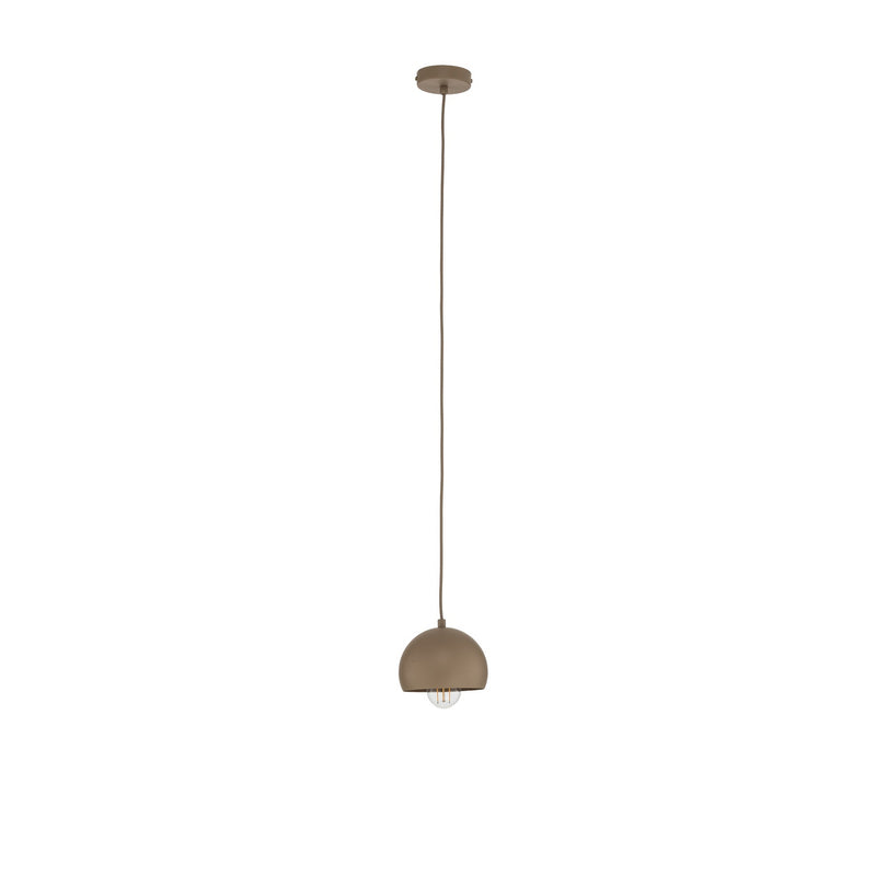 Hängeleuchte Sool LED Pendelleuchte dimmbar beige matt Stahl Ø15cm 1-flammig - 5907565912142
