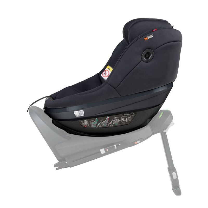 BeSafe Kindersitz Reboarder Beyond² 360 schwarz Ergo Cushion bis 22kg 6 Jahre - 7072754026707