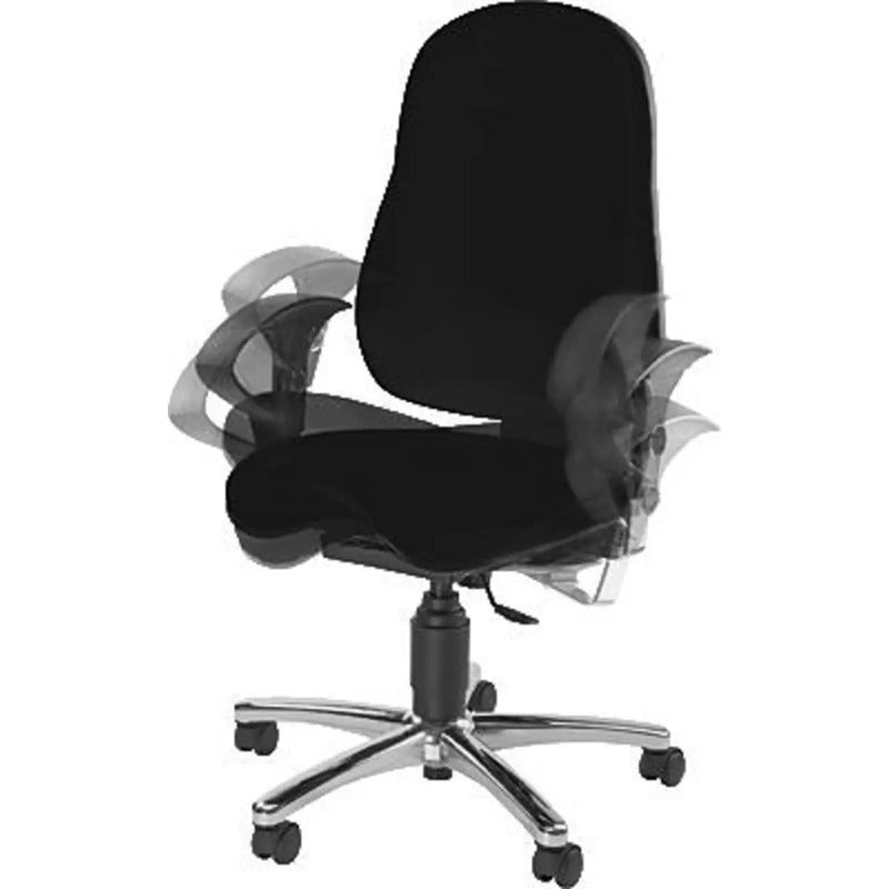 TOPSTAR Bürodrehstuhl Sitness 10 Ergonomischer Stuhl Schwarz 110kg 5-Stern-Fuß - 4014296541280