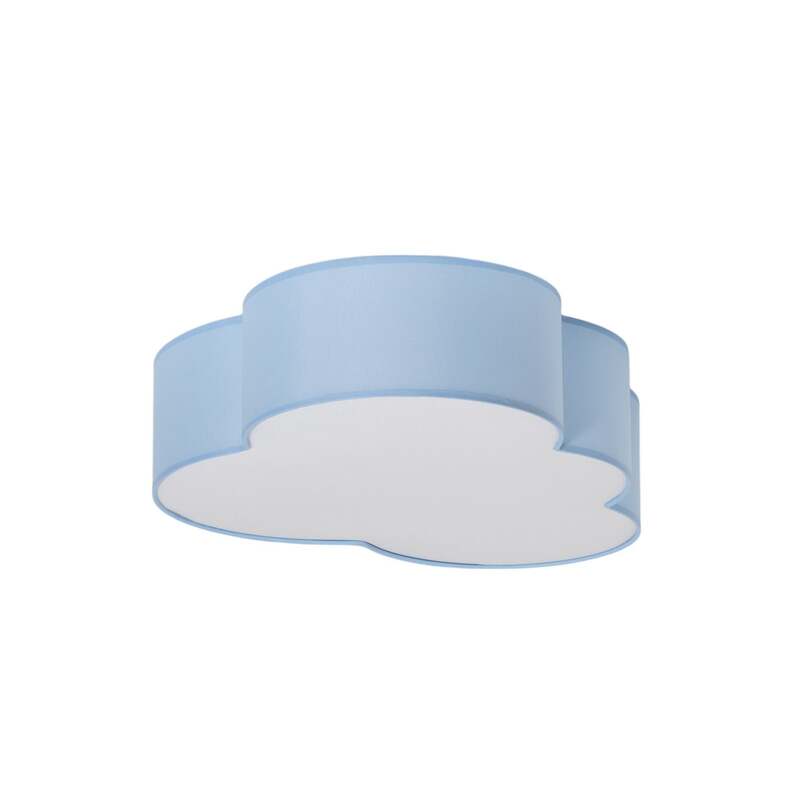 TK Lighting Deckenleuchte Cloud blau 63cm LED Lampe Leuchte dimmbar Textil E27 - 5901780560713