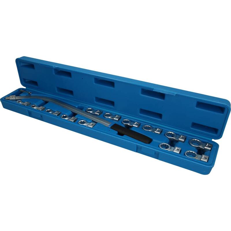 Brilliant Tools Keilriemen-Schlüssel-Satz 15-tlg Spannrollen Werkzeug 46cm 1510g - 4042146779507