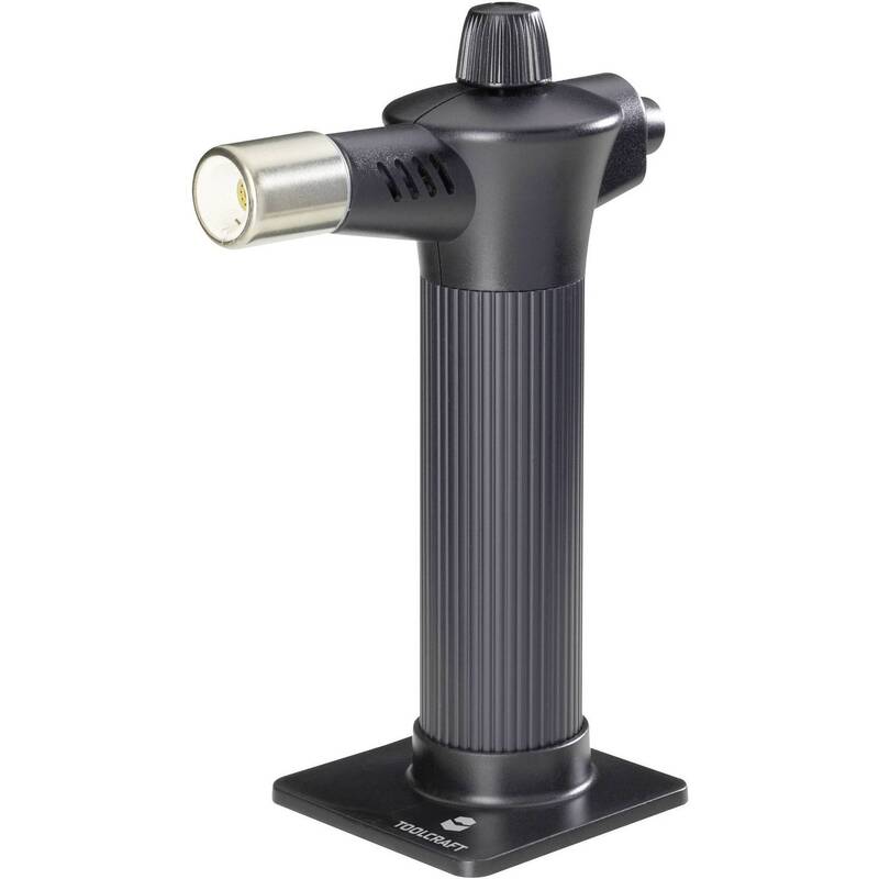TOOLCRAFT Gasbrenner 1300 °C inkl. Piezozünder 60 min Handbrenner 28 g 11,5x7cm - 4016138497472