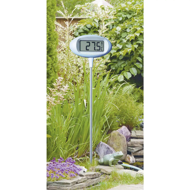 TFA Dostmann Thermometer Garten Silber 30.2024.06 Außentemperatur digital 639g - 4009816017123