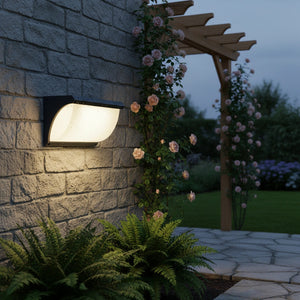 B-Ware OSRAM Wandleuchte Außen Angela E27 IP54 Gartenleuchte Lampe dunkelgrau robust
