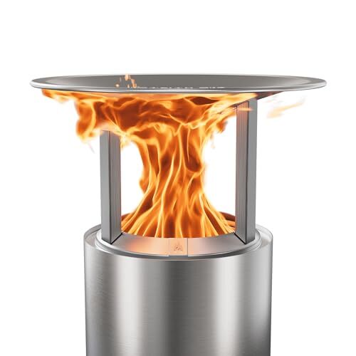Solo Stove Mesa XL Wärmeverteiler Edelstahl Wärmeabstrahler mit 3 Füßen 15,3cm - 0850046336959