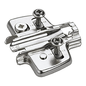 8x B-Ware Hettich Montageplatte Kreuzmontageplatte Stahl nickel Sensys Intermat 8 STÜCK
