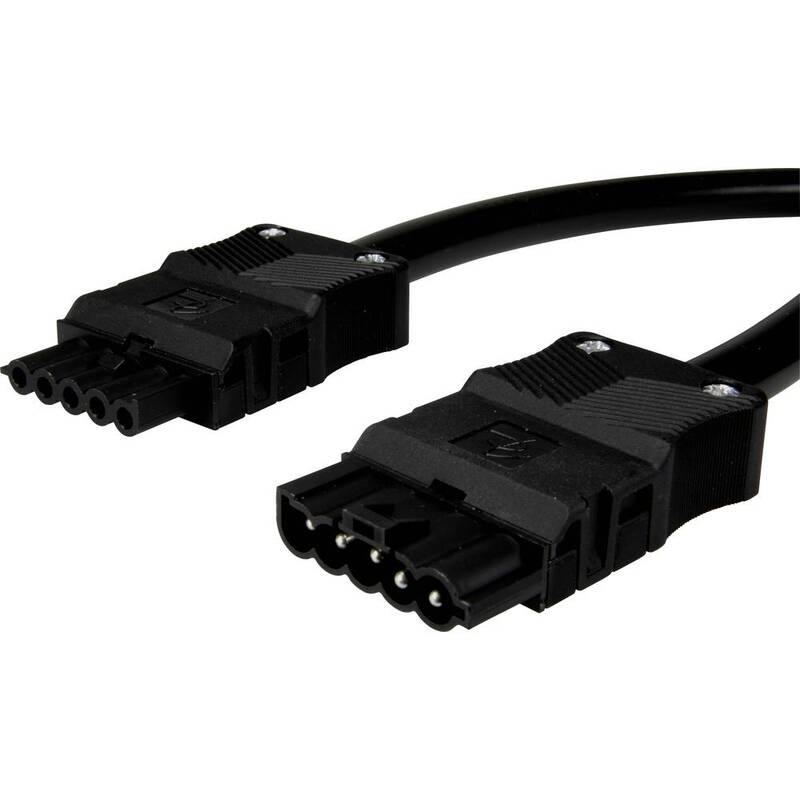 Adels-Contact 92876520 Netz-Anschlusskabel Netz-Stecker Netz-Buchse - 4028012130245