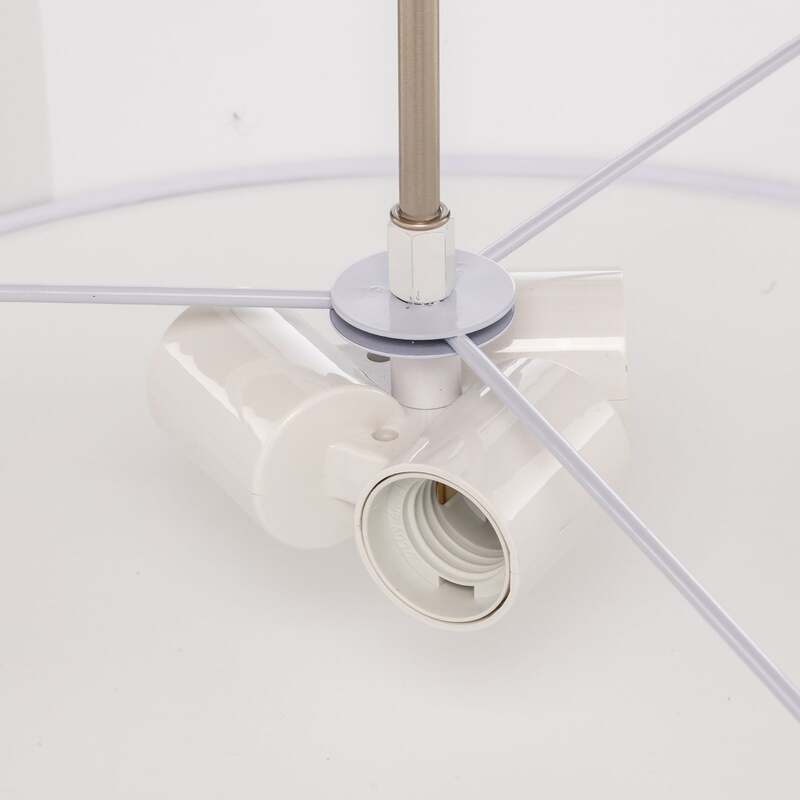 Lindby Hängeleuchte Pendelleuchte Sebatin LED Lampe dimmbar weiß Ø50cm 3-flg - 4251096502992