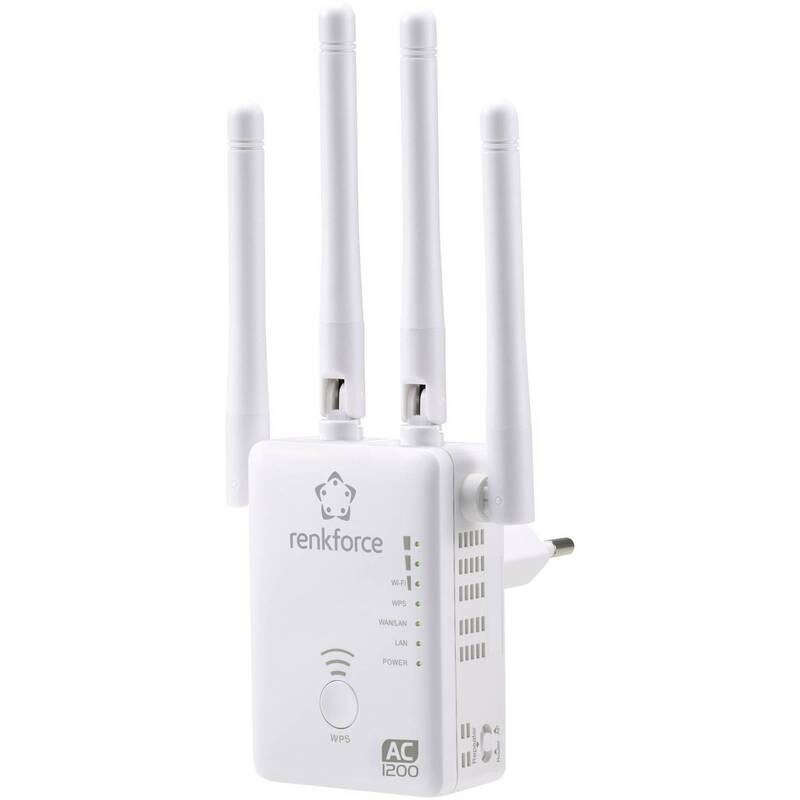 Renkforce WLAN Repeater WS-WN575A3 Dual Band AC1200 Netzwerkverstärker 300MBit/s - 4053199925117