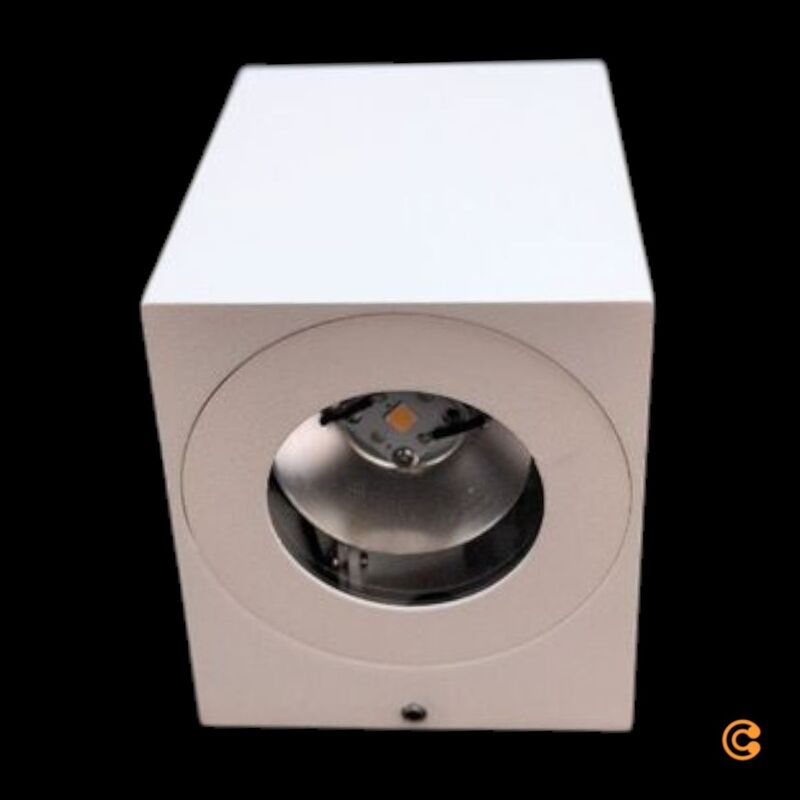 Nordlux Außenwandleuchte Canto Kubi 2 LED Wandleuchte Lampe weiß IP44 10cm - 5701581482982