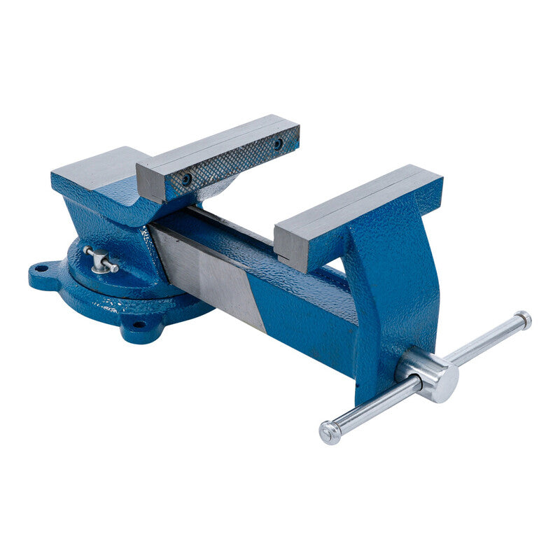 BGS technic Stahl-Schraubstock Spannbacken 150mm Werkzeughalter grau 360° - 4048769079987