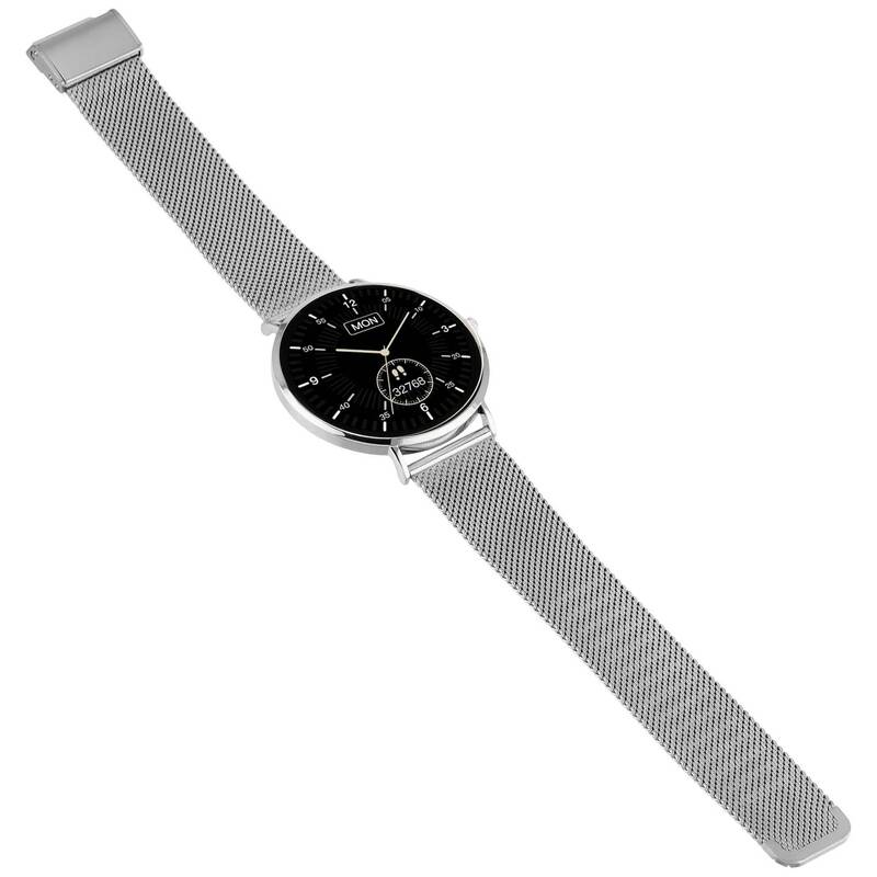 XCOAST Smartwatch SIONA 2 Fitnessuhr Anruf Benachrichtigung Topas Silver 42mm - 4260449576696