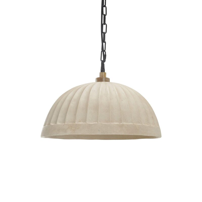 PR Home Hängeleuchte Pendelleuchte Haley Lampe beige Recyclingmaterial Ø 43 cm - 7330976116188