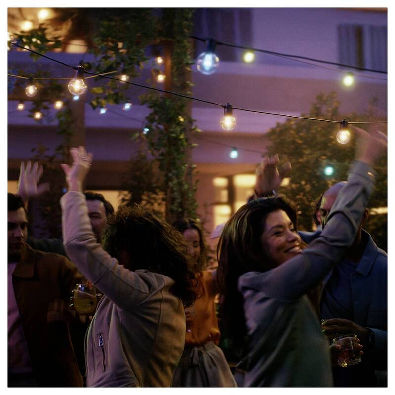 Philips Hue Lichterkette Lichtergirlande Festavia Globe Outdoor Licht Schwarz - 8720169371477