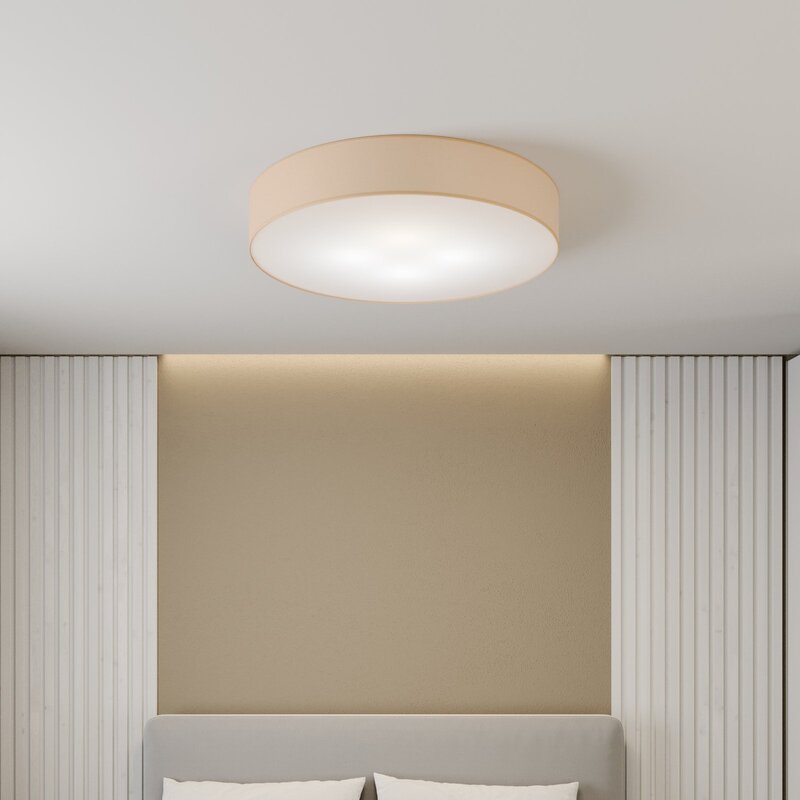 TK Lighting Deckenleuchte  Rondo beige Ø 80 cm SIEHE TEXT/FOTO - 11803561088724