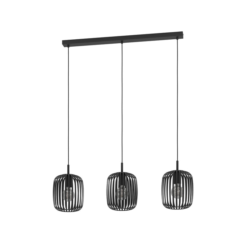 Eglo Hängeleuchte Romazzina LED Hängelampe Pendelleuchte dimmbar schwarz 90cm - 9008606244294