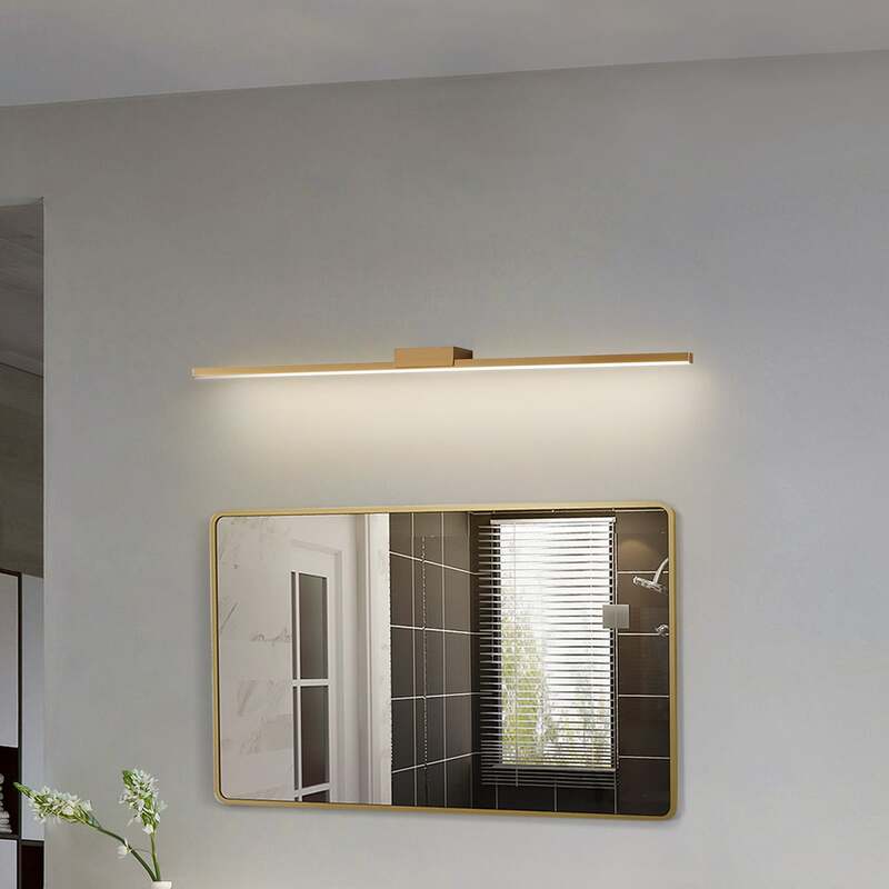 Lucande Spiegellampe Spiegelbeleuchtung LED Badleuchte Kivana kupfer Schalter IP - 4251911776423