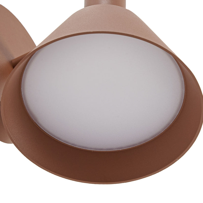 Lucande Außenwandleuchte Tabena LED Gartenleuchte Lampe braun IP54 16x17,5cm - 4255830908958
