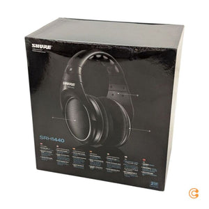 B-Ware Shure SRH1440 Over Ear Kopfhörer Headphone schwarz Velourskabel austauschbar