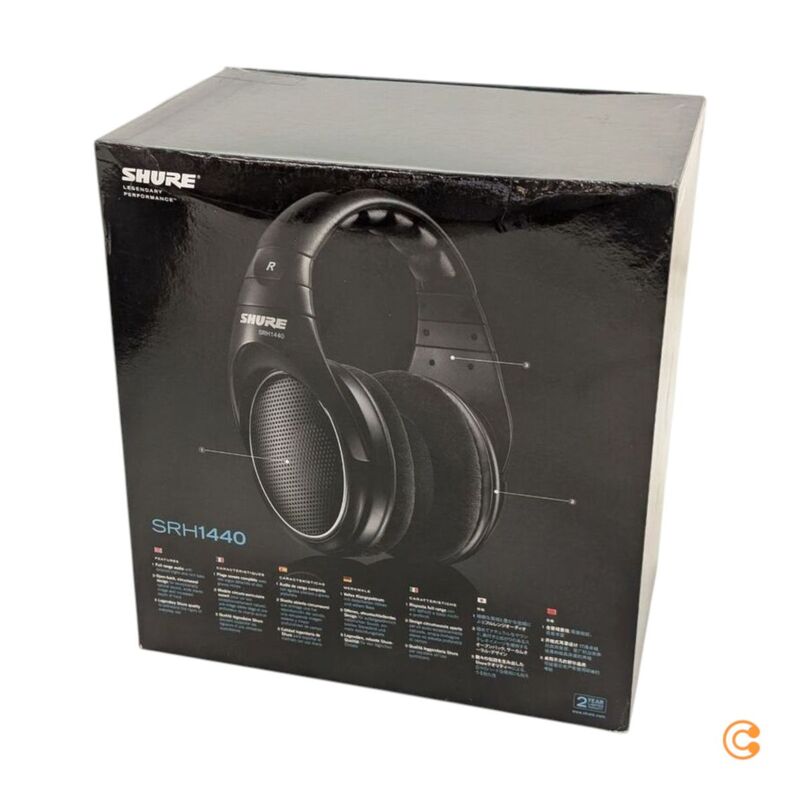 Shure SRH1440 Over Ear Kopfhörer Headphone schwarz Velourskabel austauschbar - 42406199759