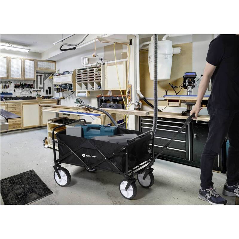 Toolcraft Bollerwagen Handwagen Transportwagen Faltbar Stahl 80KG Polypropylen - 4064161334028