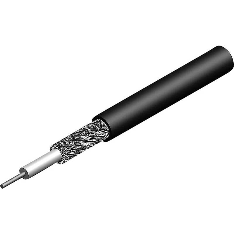 Telegärtner Koaxialkabel Antennenkabel RG58 Schwarz 50Ω Meterware 100 METER - 2050003423038