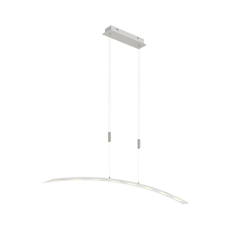 Lindby Pendelleuchte Hängeleuchte LED Manon Glas Metall höhenverstellbar grau - 4251096527865