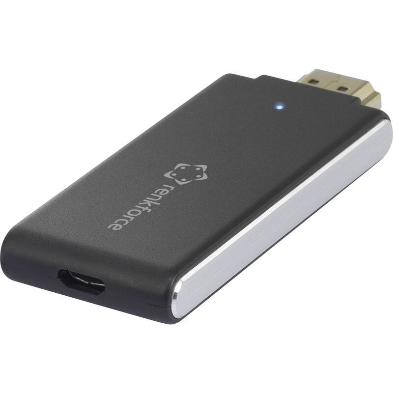 Renkforce HDMI Streaming Stick renkCast 3 AirPlay Miracast DLNA schwarz USB - 4053199543731