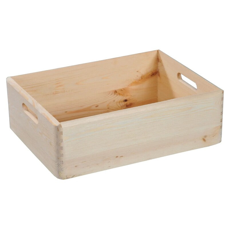 Kesper Allzweckkiste Kiefer 50 l Aufbewahrungsbox mit Tragegriffen natur - 4000270696077