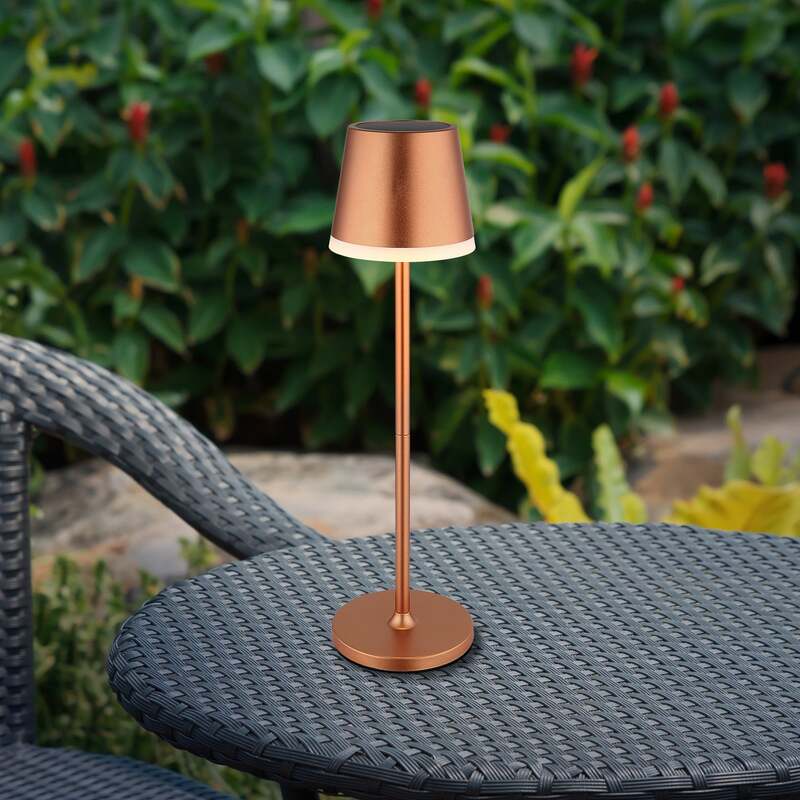 Globo Gartenleuchte LED Solarleuchte kupferfarben 41cm IP44 Tischlampe Leuchte - 9007371487356