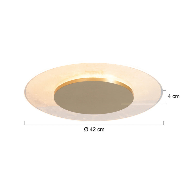 Steinhauer Deckenleuchte Lido LED Lampe dimmbar goldfarben Ø42cm warmweiß - 8712746180152