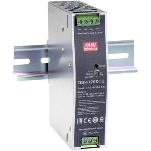 B-Ware Mean Well DC/DC Wandler DDR-120B-12 12V 10A 120W Hutschienen-Netzteil 1x Ausgang