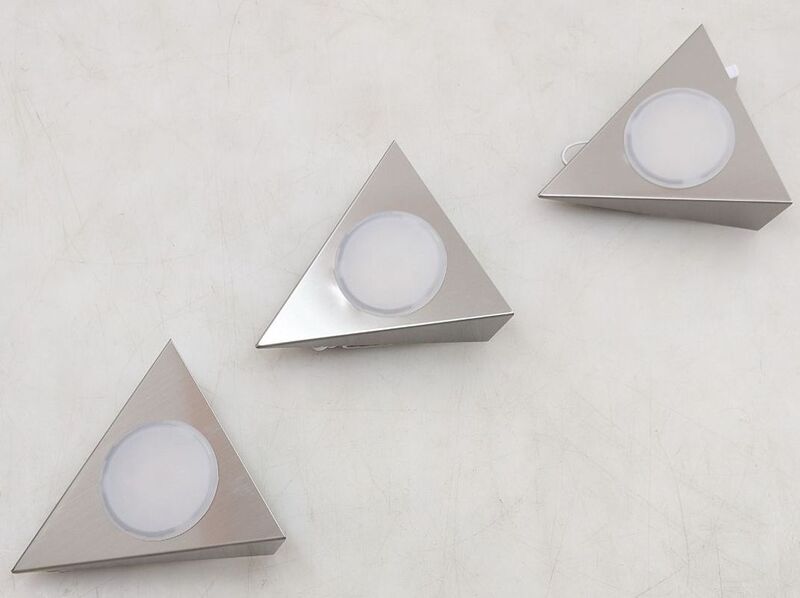Paulmann Möbellampe LED Trigo 3er Set dimmbar nickel gebürstet 570lm 2700K-6500K - 4000870999745