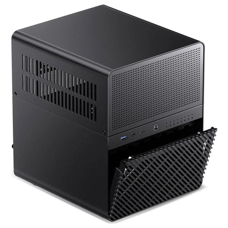 Jonsbo N3 NAS Gehäuse Mini-ITX Aluminium schwarz 3,5 Zoll HDDs 8-fach Hot-Swap - 6970620553184