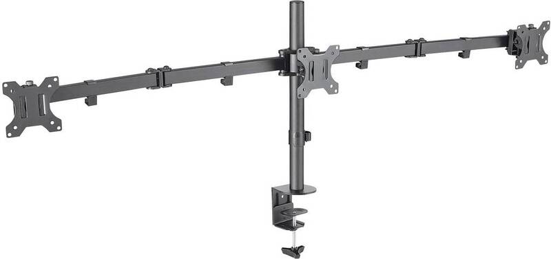 Manhattan 3fach Monitor-Tischhalterung 33,0 cm (13") - 68,6 cm (27") Neigbar - 0766623461658