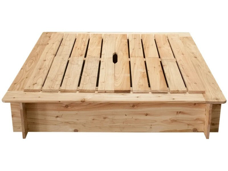Andrewex Sandkasten Fichtenholz 120x120cm Spielplatz Garten Spielzeug Kinder - 5907051042544