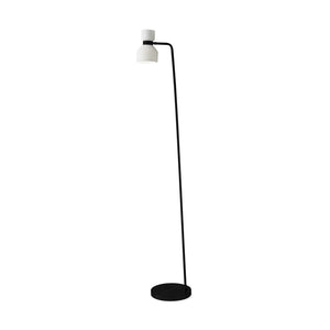B-Ware miloox by Sforzin Stehlampe Fifty LED dimmbar schwarz opalweiß 162cm Höhe