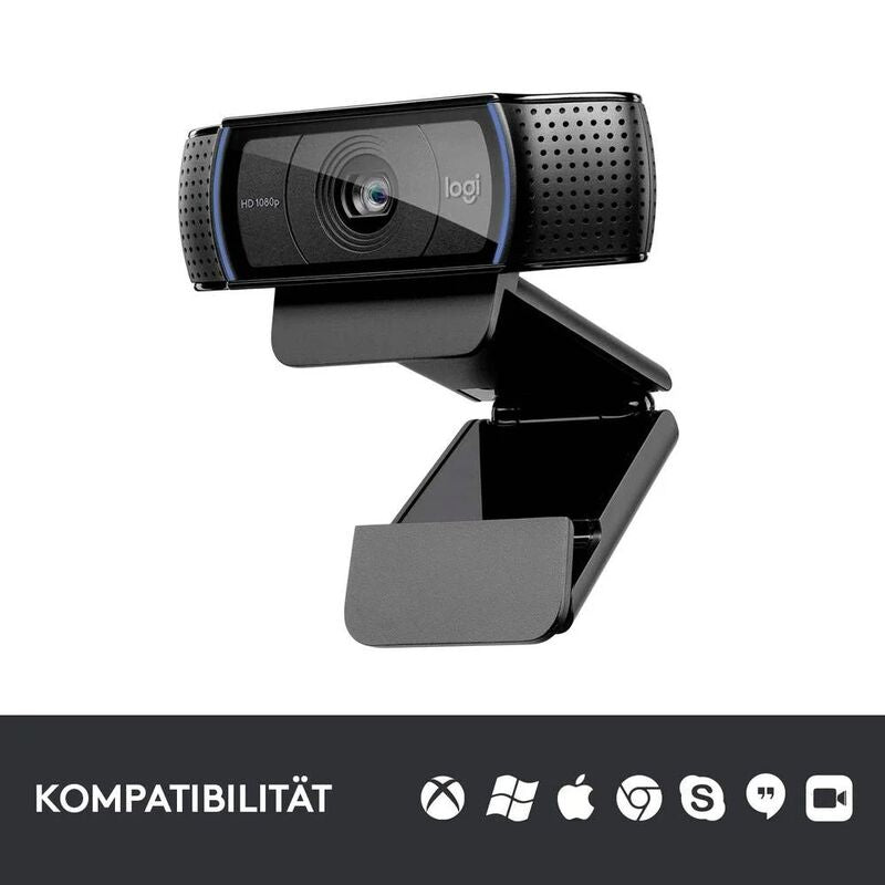 Logitech HD Pro Webcam C920 Full HD-Webcam 1920 x 1080 Pixel Klemm-Halterung - 5099206061309