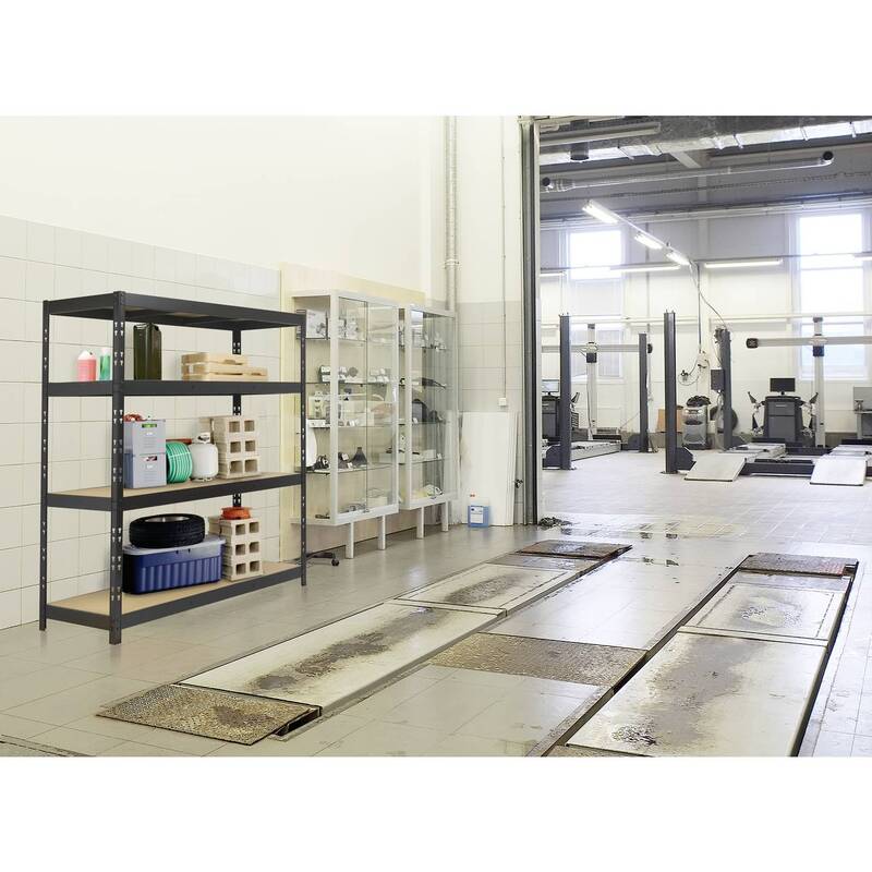 TOOLCRAFT KIT77 Weitspannregal-Grundmodul 1600x1800x600mm Anthrazit 1400kg - 4064161199757