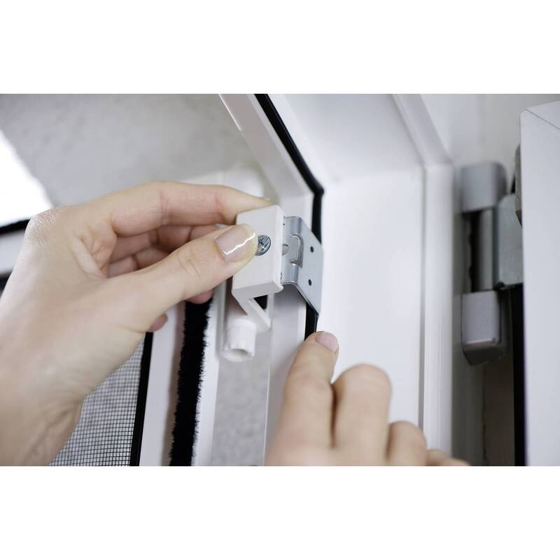Tesa Fliegengitter Adapter-Set Aluminium für Tesa Fliegengitter 3 Innen Außen - 4042448377869