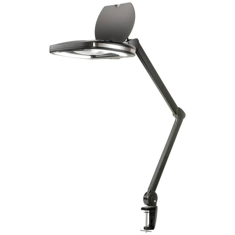 TOOLCRAFT ESD Lupenleuchte 2.25X LED 900 Lumen Tischklemme Schwarz 820mm - 4064161315225